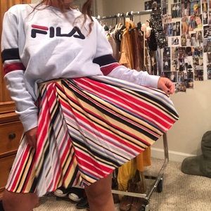 Multi color float skirt